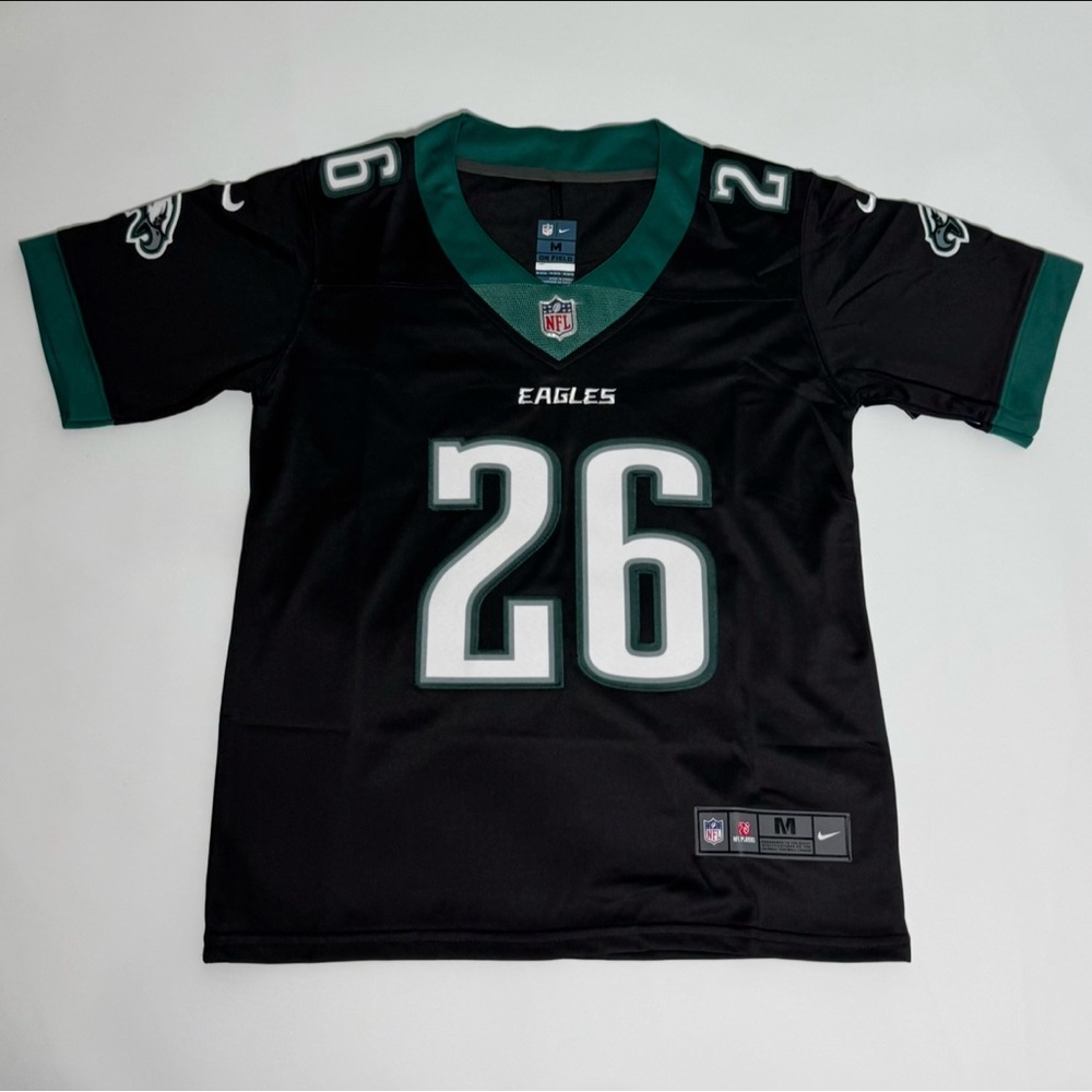 Youth Saquon Barkley Eagles jersey black